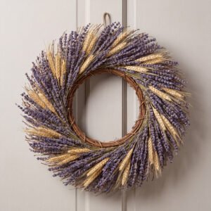 Lavender and Wheat Wreath